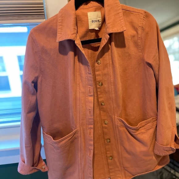 Sézane Will Jacket Blush Denim Size Small - Picture 3 of 5